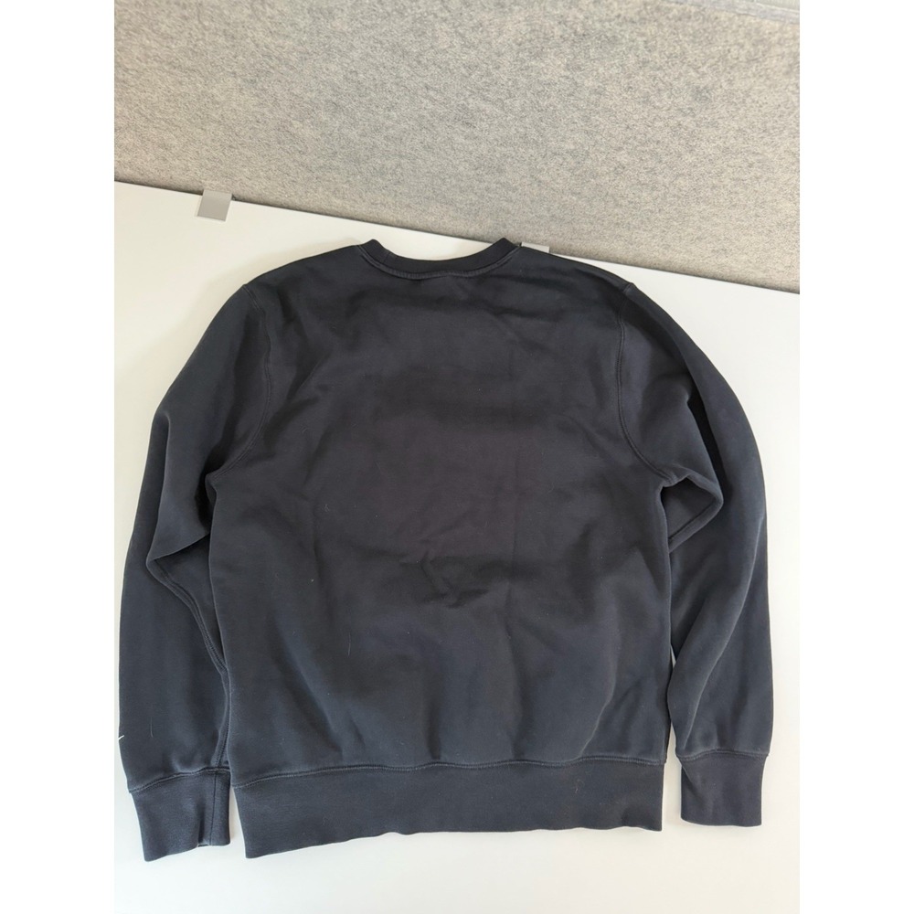 Nike Embroidered Logo Black Fleece Crewneck Pullover Men's Sweatshirt M Spellout - Picture 9 of 14